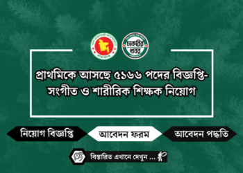 প্রাথমিকে আসছে ৫১৬৬ পদের বিজ্ঞপ্তি- সংগীত ও শারীরিক শিক্ষক নিয়োগ