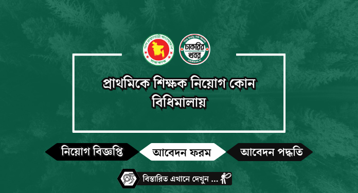 প্রাথমিকে শিক্ষক নিয়োগ কোন বিধিমালায়