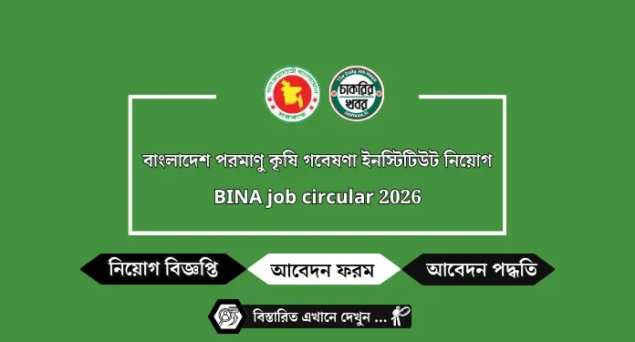 BINA job circular 2026