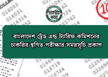 বাংলাদেশ ট্রেড এন্ড ট্যারিফ কমিশনের চাকরির স্থগিত পরীক্ষার সময়সূচি প্রকাশ