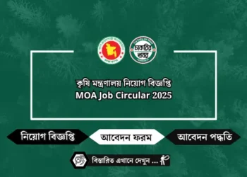 কৃষি মন্ত্রণালয় নিয়োগ বিজ্ঞপ্তি